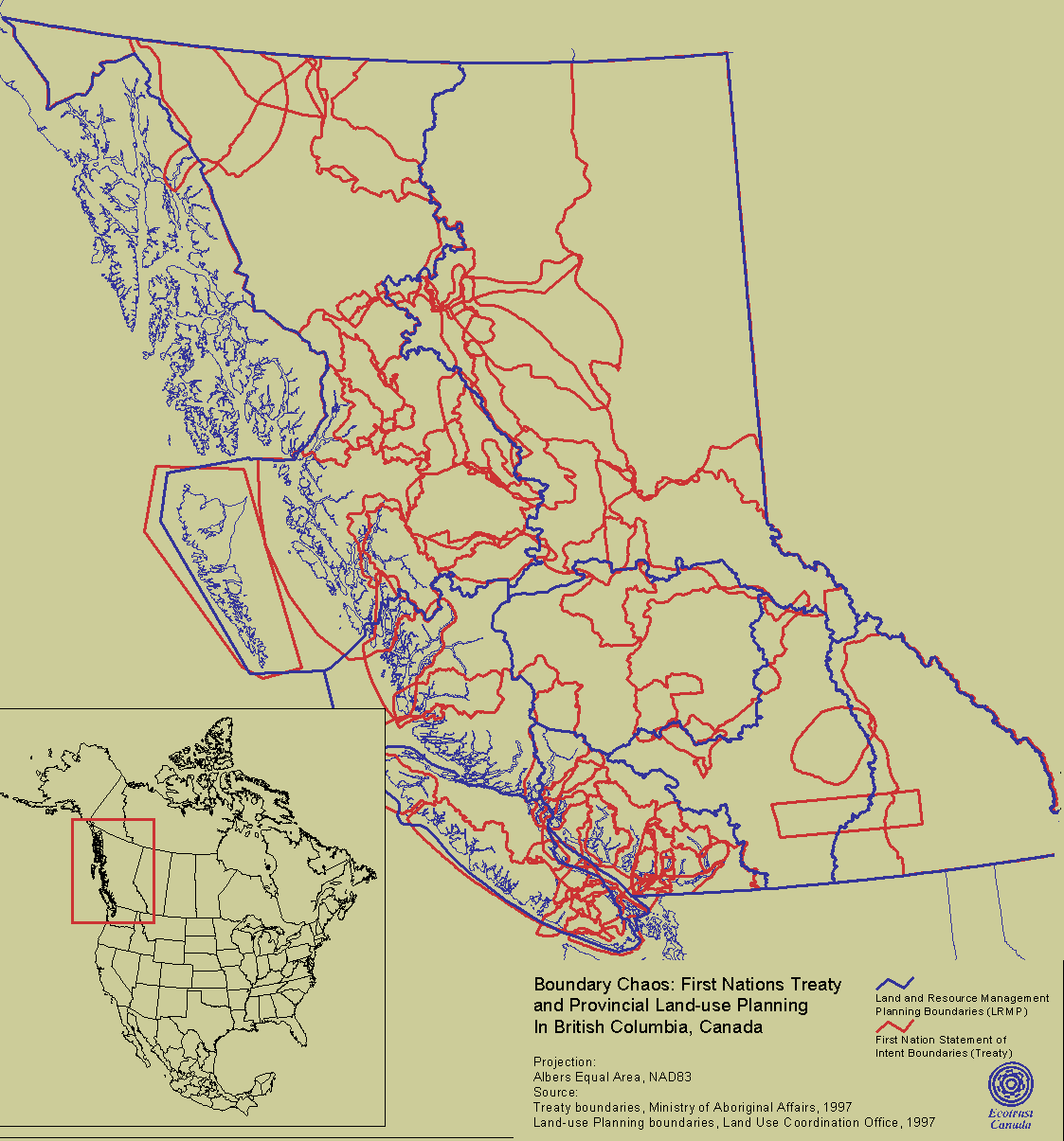 land claims bc map